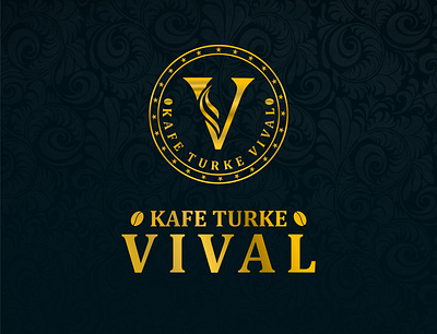 Vival Caffee Logo branding design illustration logo