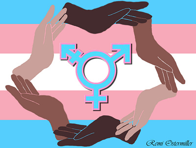 Transgender Remembrance design illustration