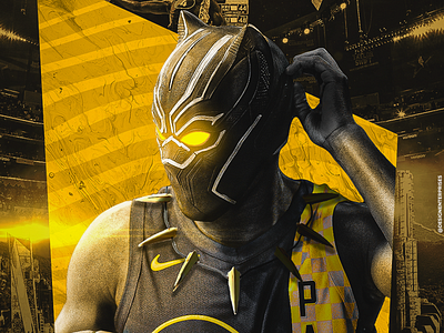 VICTOR OLADIPO - NBA - SPORTS DESIGN art basketball black panther chadwick boseman indiana pacers nba nba art nba poster pacers sports design