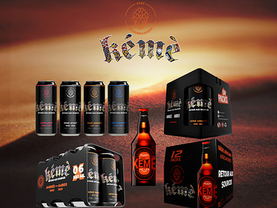 Kémè Microbrasserie beer brand identity branding capaign logo