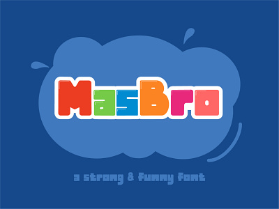 Mas Bro - a strong and funny font