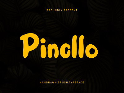 Pincllo - Handrawn Font brush creative font font design handrawn sanserif