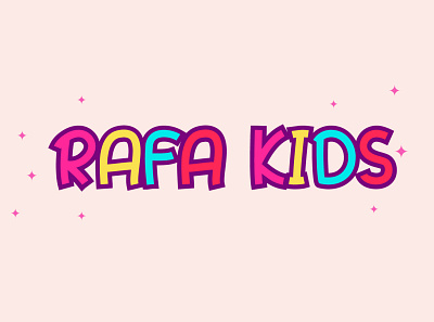 Rafa Kids - Display Font collorfull cute display font design kids young
