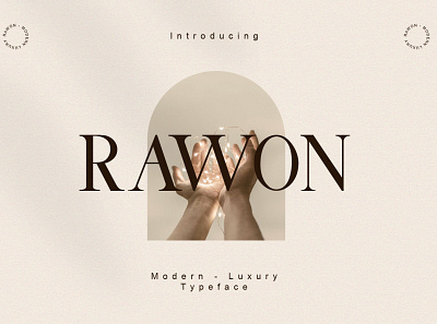 Rawon - Modern Luxury Font elegant font awesome font design glamour gold luxury strong