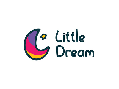 Kids Logo collorfull cute dream kids little logo logo design star young
