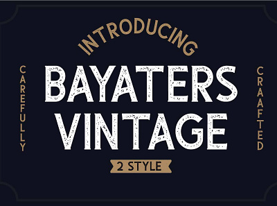 Bayaters Vintage FOnt antique branding creative market font design logotype masculine old serif stamp vintage