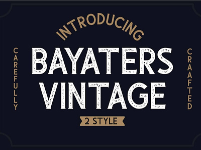 Bayaters Vintage FOnt