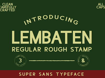 Lembaten - Super Sans Font classic creative market font awesome font design mascline outdoor tshirt vintage vintage logo