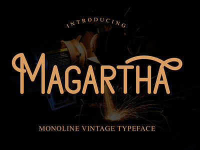 Magartha - Vintage Monoline Font