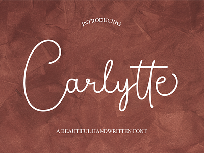 Carlyyte - Modern Minimalist Script creative market feminime handrawn logotype minimalist modern monoline script wedding