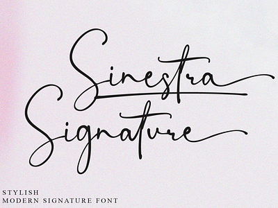 Sinestra Signature Font