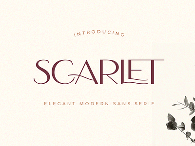 Scarlet - Elegant Modern Font