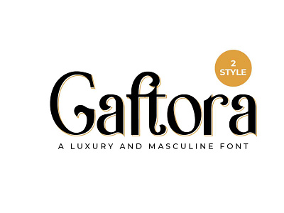Gaftora creative market feminine font font awesome font design logo type luxury masculine monoline sans serif