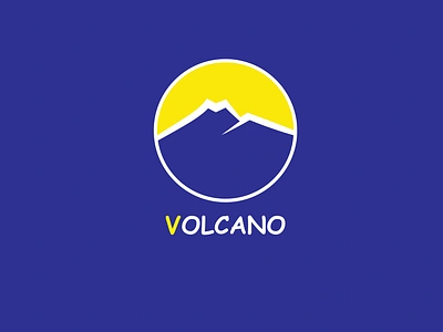 Volcano animation branding geography icon illustration inspiration logodesign minimal typography ux vector web