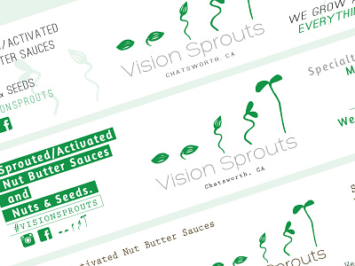 Vision Sprouts advertisement design advertising banner banner advertisement banner design banner designer banners clean design graphic design graphic designer label label design label designer labels package design packaging poster design posters print collateral print design
