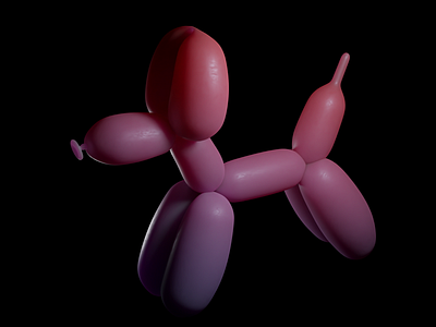 Balloon Dog Wax 3d 3d rendering art blender blender3d design industrial design render