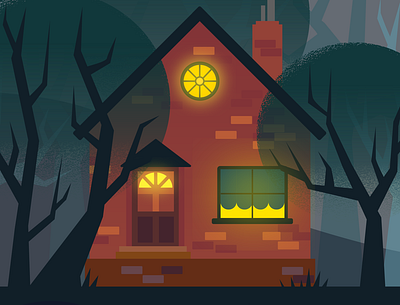 House in the forest game gamedesign illustration vector vectorillustration