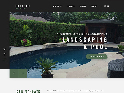 Coulson Landscaping Landing Page