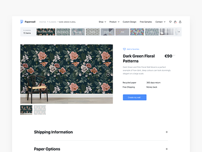 Wallpaper Store - Product View black design desktop ecommerce flower minimal sf significa store ui ux wallpaper