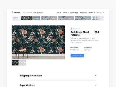 Wallpaper Store - Product View