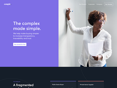 Cimple - Homepage by Mário Rodrigues for Significa on Dribbble