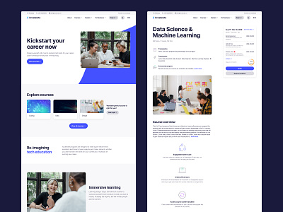 Education rebrand branding class clean course education flat icon interface learning logo minimal online school ui ux web