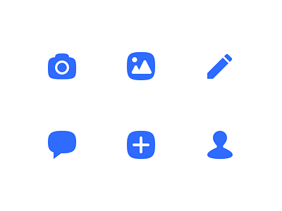 Squircle Icons camera chat edit forum icon image media messaging squircle