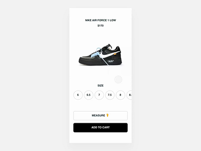 Best fit for yo 🦶 animation app ar clean design ecommerce feet fit gif interface measure measurement mobile motion recommendation shoe size sneakers ui ux