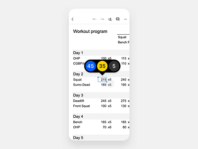 Barbell weight plate racking tooltip animation app barbell calculator clean design fitness flat interface minimal mobile motion spreadsheet tooltip tracker transition ui ux weight workout