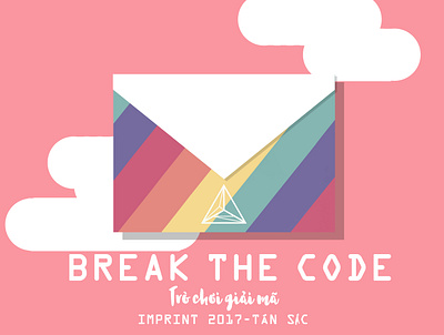 Break The Code card design illustration letter logo typography