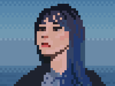 Self-portrait pixel design pixel pixel art