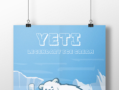 мороженое branding design illustration typography