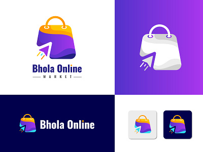 E-Commerce logo design for client app icon blue brand branding concept deisgn design ecommerce inspiration logo shop