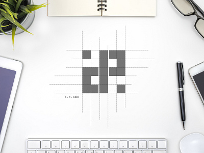 D - P - Grid = Logo Design Concept concept d logo deisgn inspiration logo p logo vector