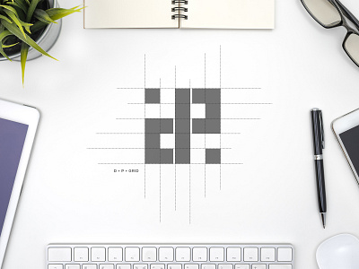 D - P - Grid = Logo Design Concept