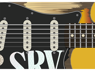 Famous guitars series - SRV blues debut famous guitar music pickguard rock srv stratocaster strings vaughan