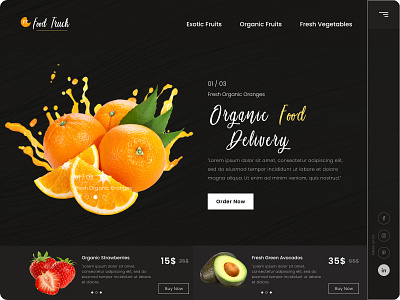 Fresh Organic Fruit Basket animation black design figma fruit fruit illustration minimal oranges soft ui vector web