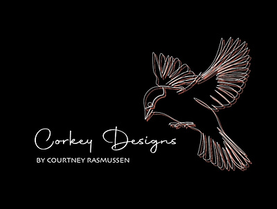 Corkey Designs Personal Branding branding design illustration logo typography