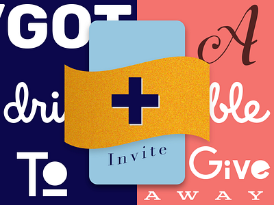 'Got a dribbble invite! dribbble invite expore freebie giveaway invitation invite share typedesign typeface typography ui ux