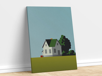 Countryside House art design flat flat design graphic design illustration illustrator vector