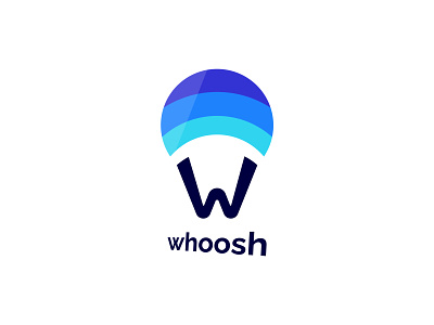 Whoosh logo, Hot Air Balloon | dailylogochallenge creative logo crown dailylogochallenge lift woosh woosh logo