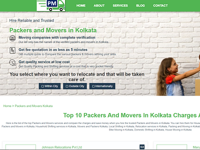 Packers and Movers Kolkata