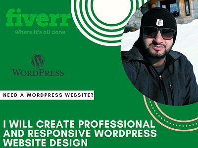 I will create professional and responsive wordpress website desi branding design illustration logo playstation5 ps5 sony typography ui ux vector