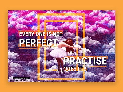 Inspirational Thoughts - Typo series 01 ballet dance brushes clouds girl graphic design photoshop actions