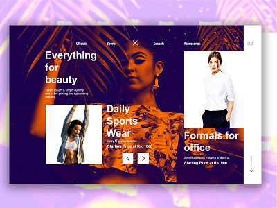 Kriti Brand Experience Daily UI 04 online shop ui design ux webdesign website website design