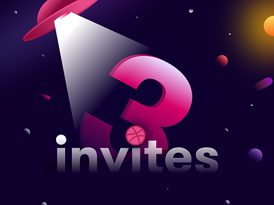 3 Dribbble Invite