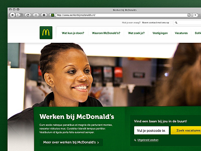 McDonald's Dutch careersite career jobs mcdonalds site website