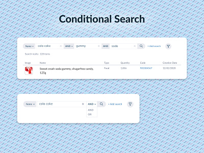 Conditional Search andor condition conditional search conditions logic operator search