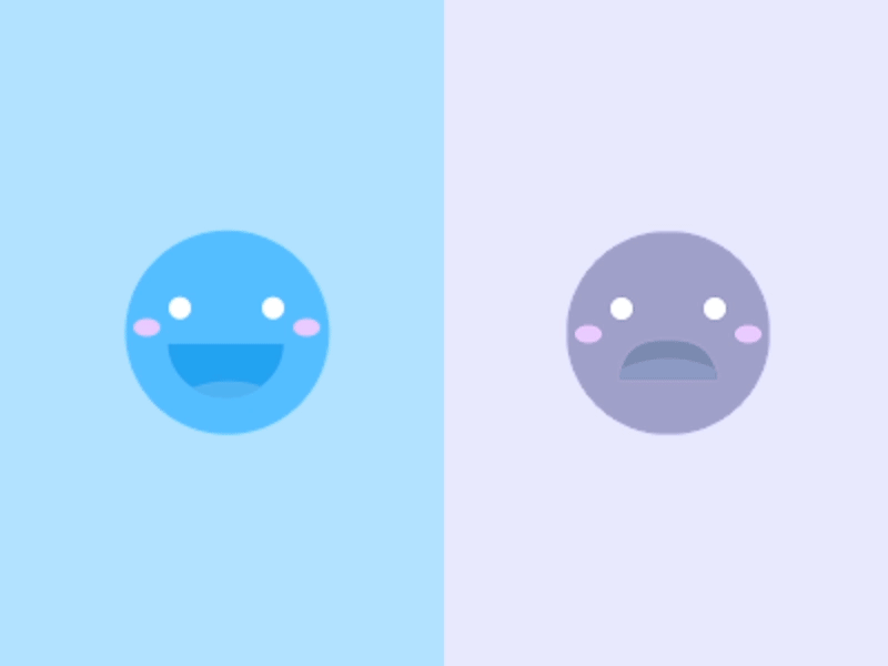 GOOD & BAD emoji animation bad emoji emotion face good illustration motion