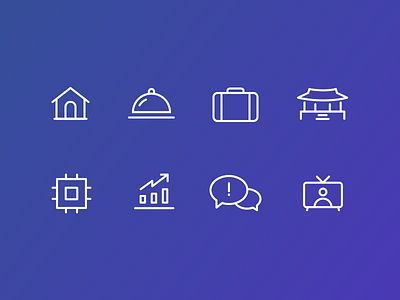 Category Icon Set category culture economy entertainment food icon issue it lineicon magazine news travel
